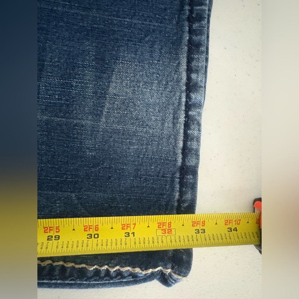 Vanity Premium Womens 32x33” embroidered Bootcut Jeans Low Rise GUC‎ 540 - Picture 6 of 9